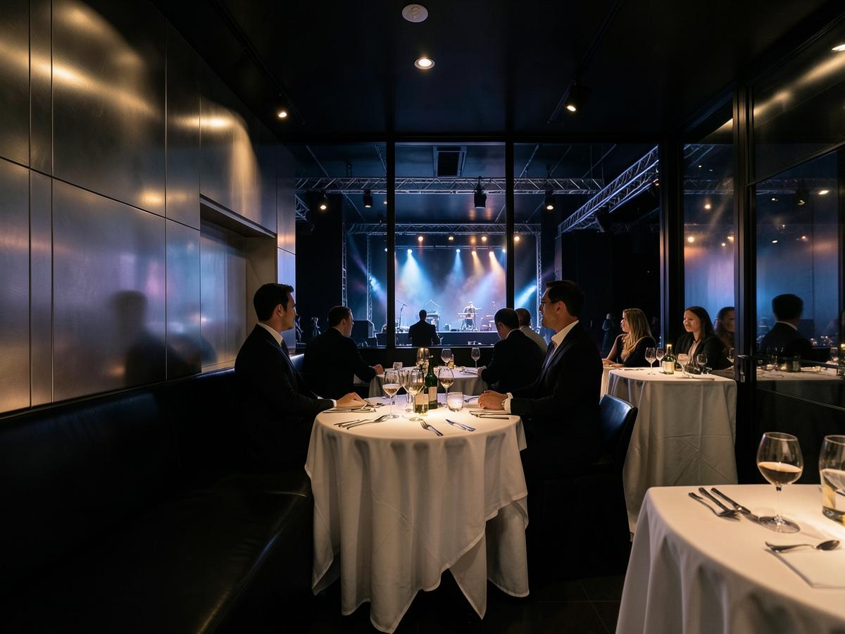 Hospitality privado con vista al escenario